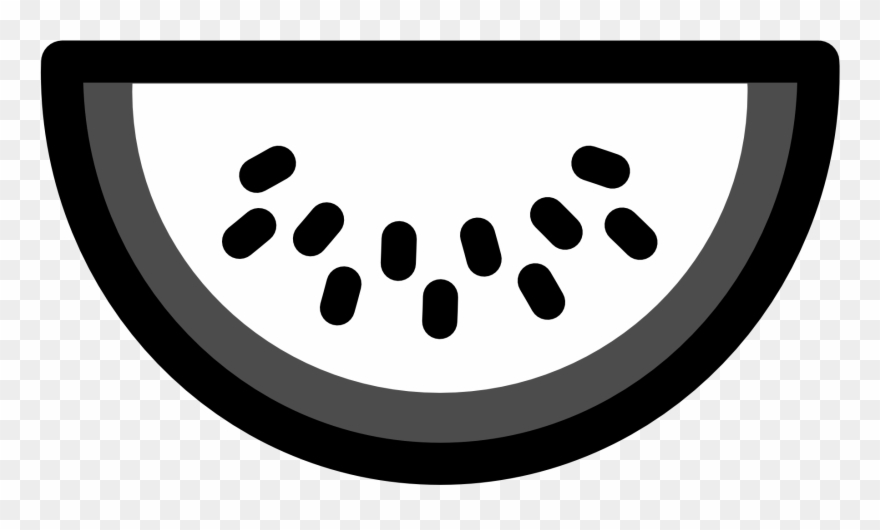 Health Food Clipart Black And White - Watermelon Clip Art - Png Download