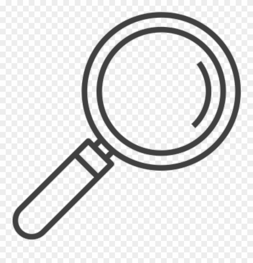 Study Online At Flinders University - Magnifying Glass Clipart White - Png Download