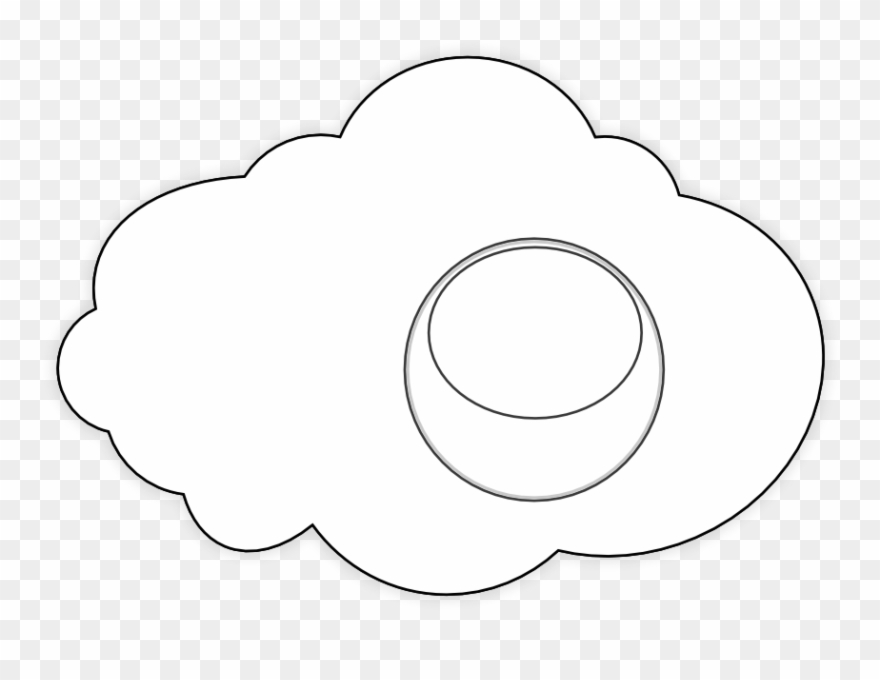 Food Fried Egg Black White Line Art Scalable Vector - Chișinău Clipart