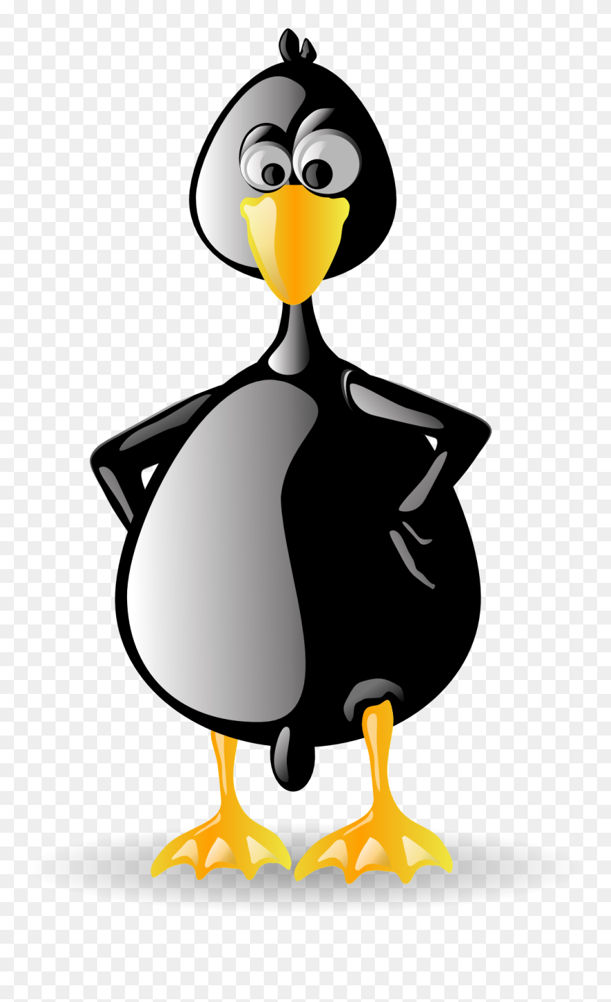Hip Hop Tux Clipart, Vector Clip Art Online, Royalty - Clemente Tux - Png Download