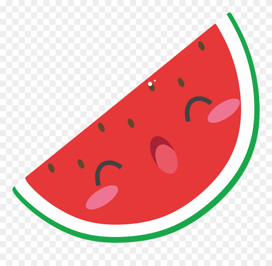 Watermelon Free Pictures On Pixabay Clip Art - Watermelon Kawaii - Png Download