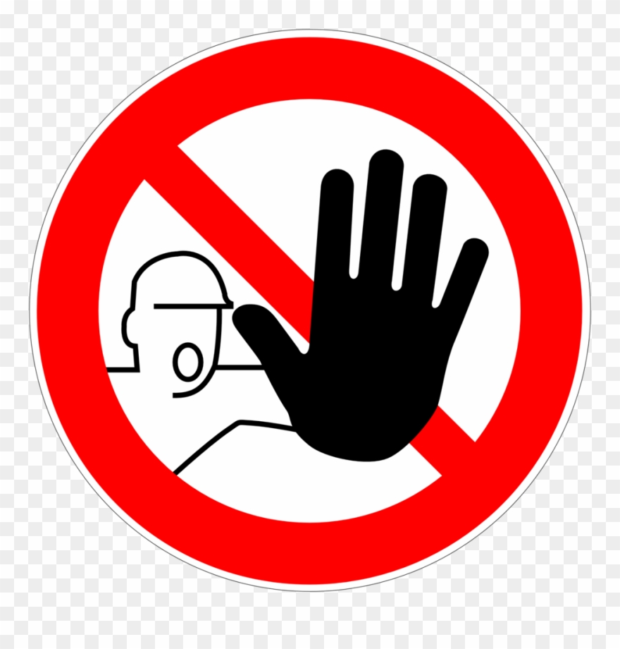 Zutritt Für Unbefugte Verboten, Verbotszeichen D P006 - Safety Sign Do Not Enter Clipart
