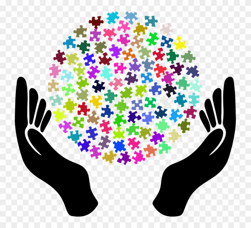 Png Royalty Free Download Is Autism Awareness Here - World Puzzle Clip Art Transparent Png