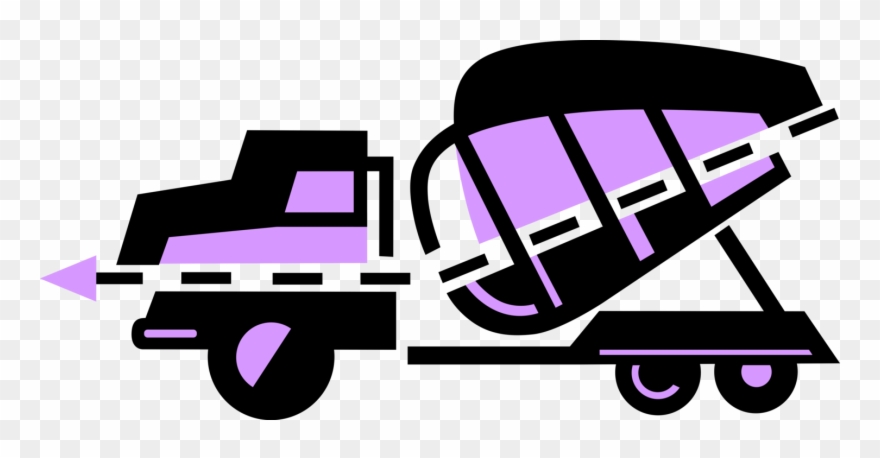 Construction Concrete Mixer Image - Industry Clipart