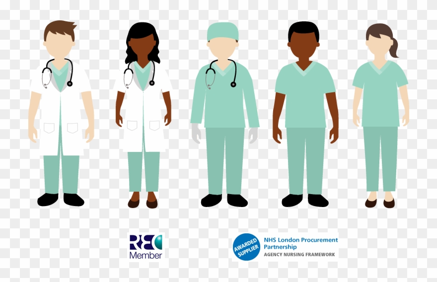 Nursing Clipart Healthcare Team - Certificate Of Employment - Png Download