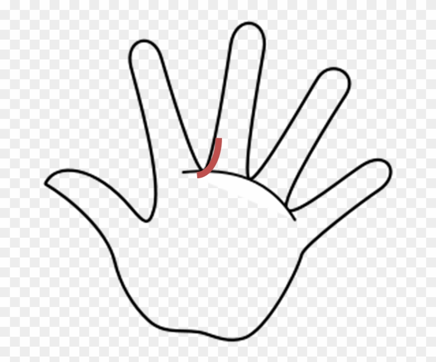 When The Doctor Is The Patient - Hand Clip Art Black And White - Png Download