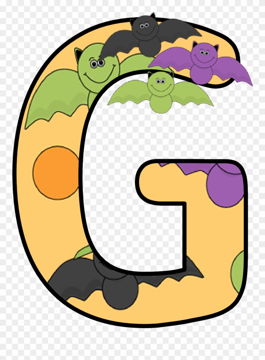 Ch B *✿* Alfabeto Murcielago De Kid Sparkz Halloween - Alphabet Clipart
