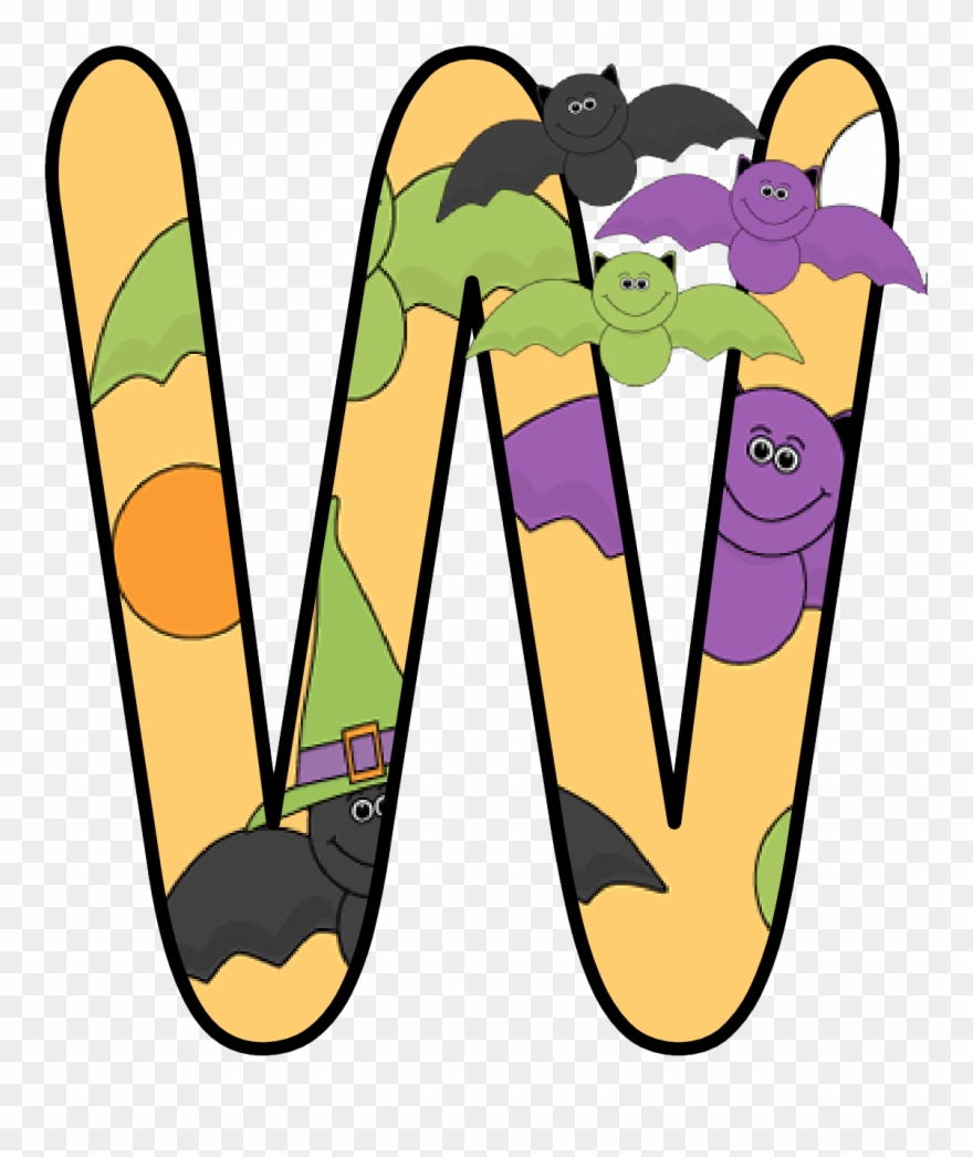 Ch B *✿* Alfabeto Murcielago De Kid Sparkz Halloween - Drawing Clipart