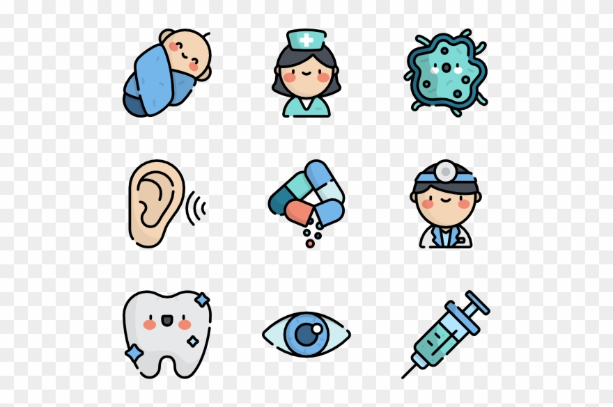 Hospital - Icon Clock Kawaii Png Clipart