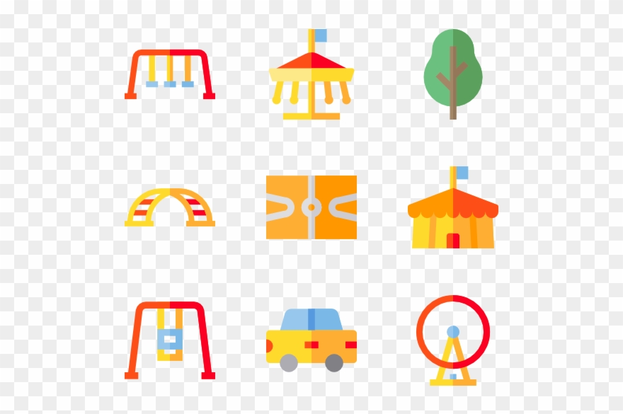 Industrial Vector Park - Playground Icons Clipart