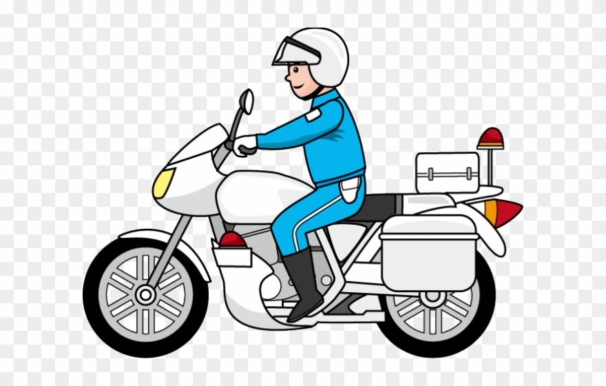 Police Clipart Jacket - Police Motorcycle Clipart - Png Download