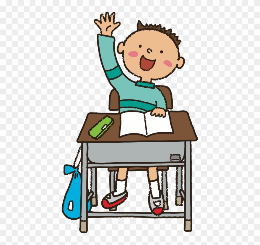 Student Teacher Encapsulated Postscript Learning Elementary - Raise Up Hand Cartoon Clipart