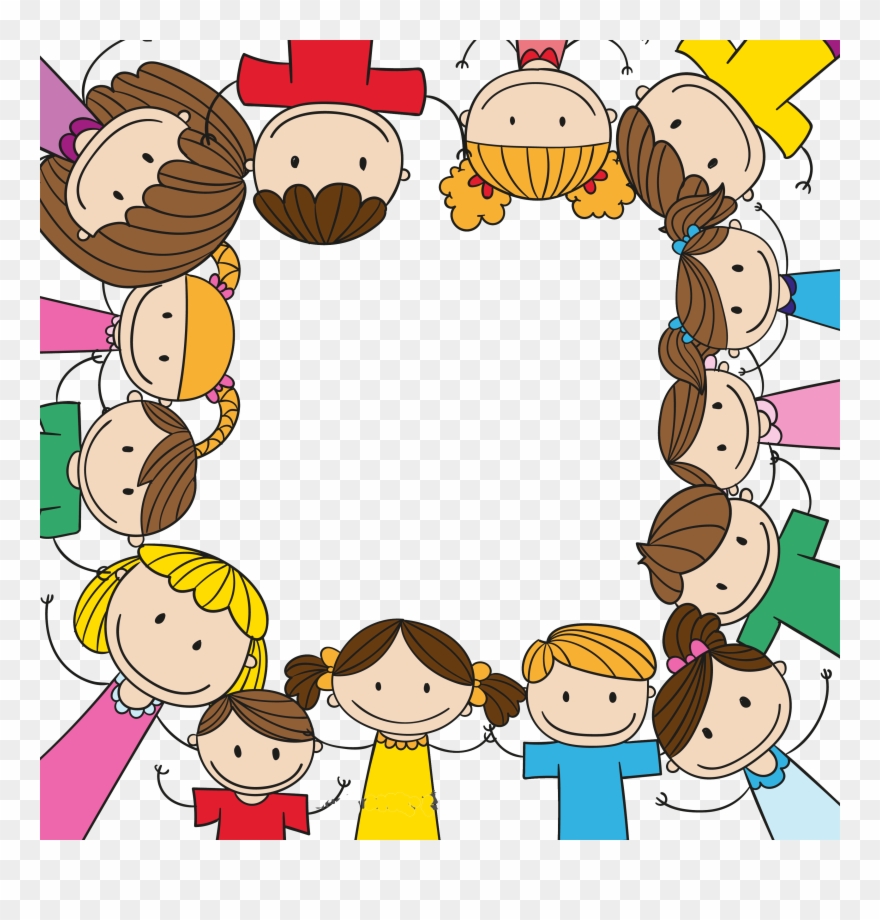 Child Play Clip Art Cartoon Children Holding - 1001 Fun Class Activities & Learning Games - Png Download