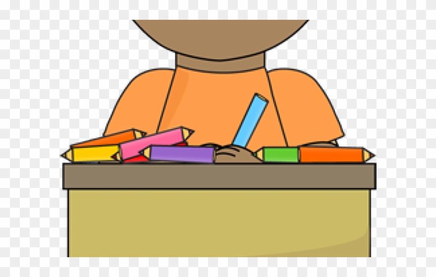 Children In Classroom Clipart - Students Alone Clip Art - Png Download