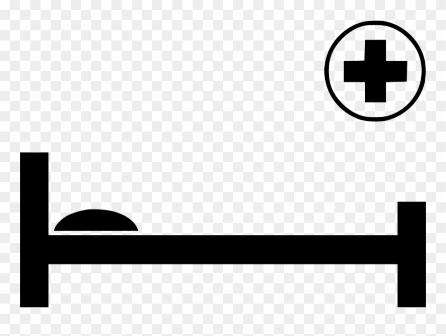 Hospital Clipart Hospital Bed Patient - Hospital Bed Icon Png Transparent Png