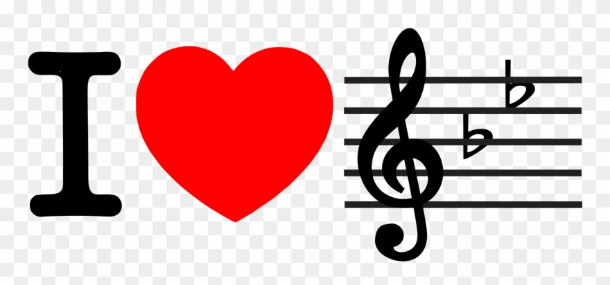 Big Image - Love Music Clipart - Png Download