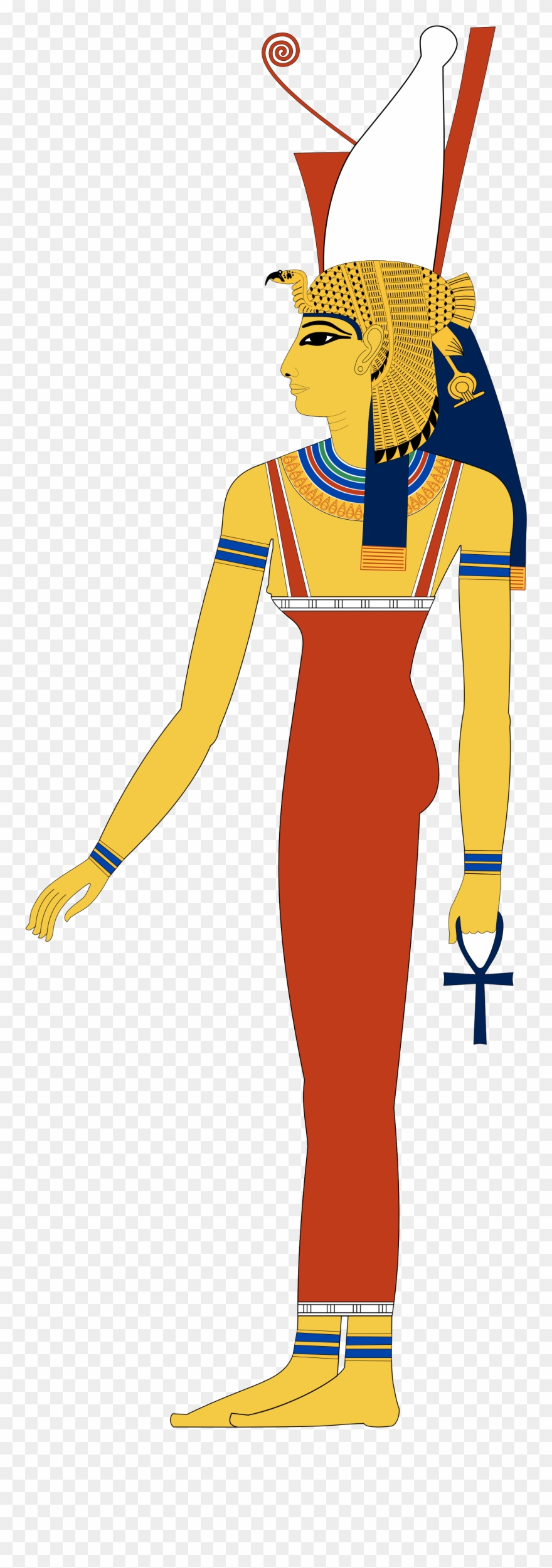 A Contemporary Image Of Goddess Mut, Depicted As A - Mut Egyptian Goddess Clipart