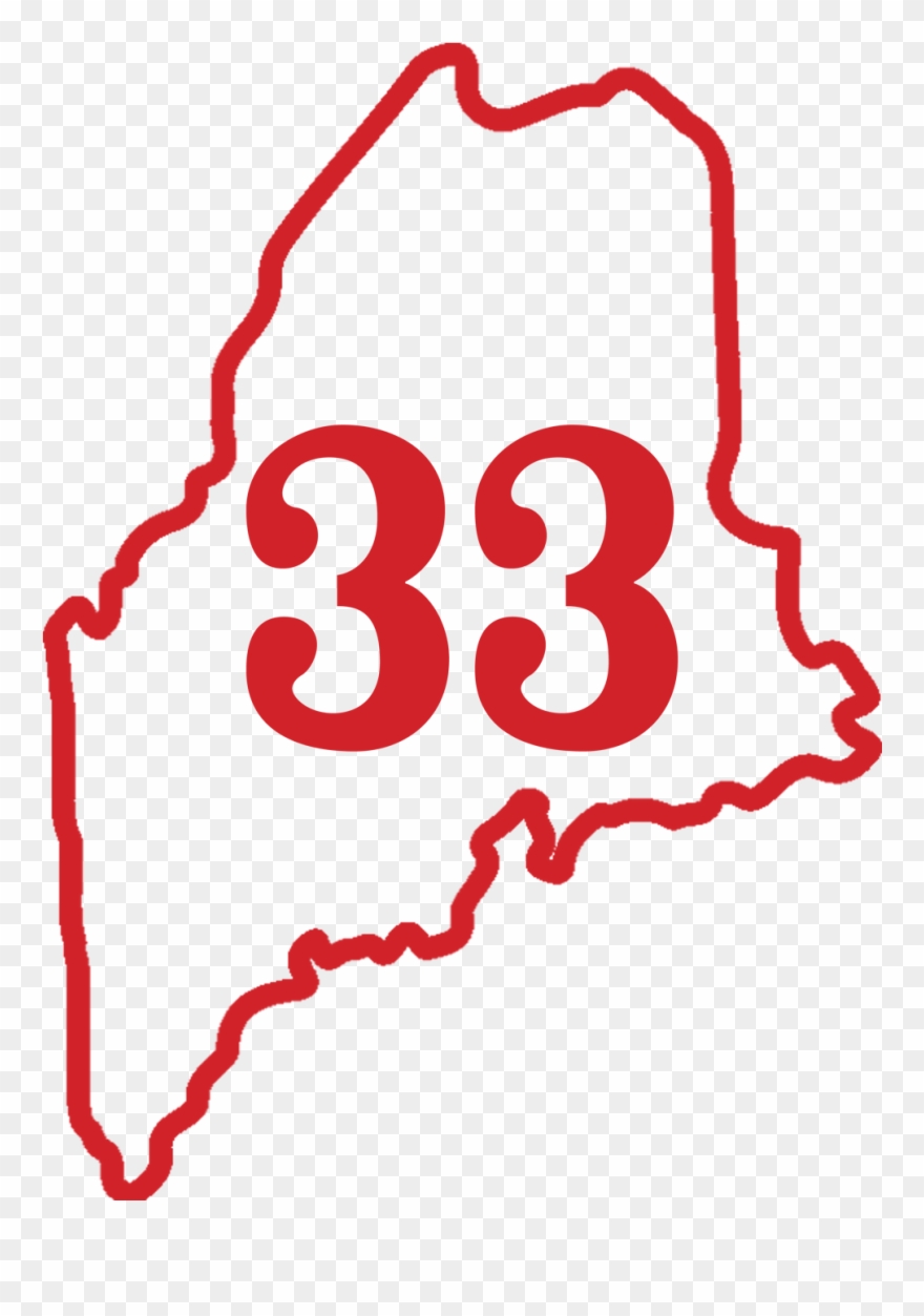 Map Of Maine Drawing Clipart