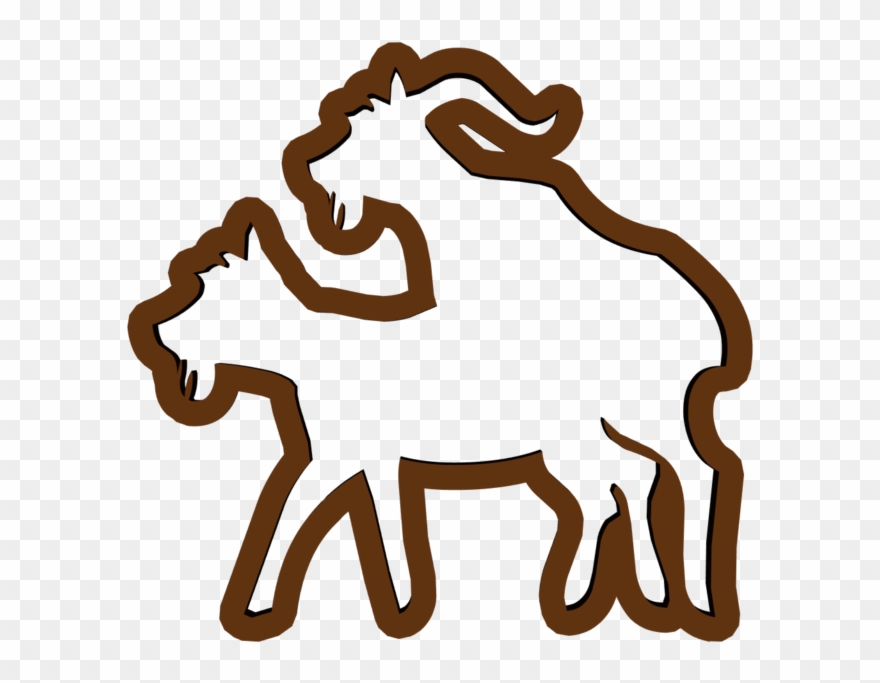 Naughty Goats Cookie Cutter Clipart