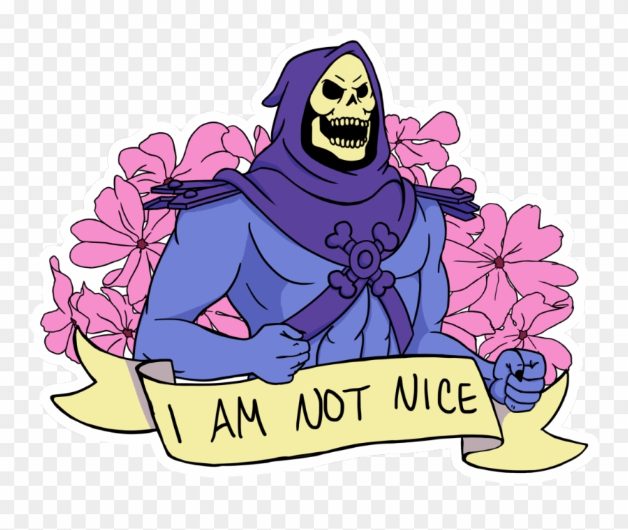 I'm Naughty Dammit - Skeletor I Am Not Nice Clipart
