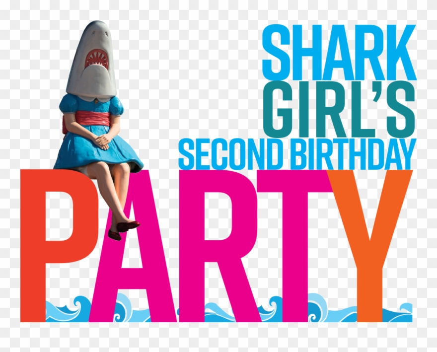 Shark Girl's Birthday Party - Small Steps Clipart