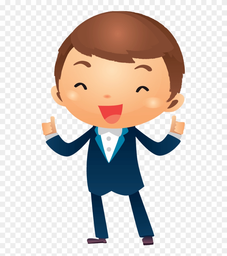 Happy Business Man Cartoon Png Clipart