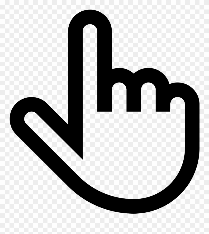 Computer Mouse Pointer Icons - Index Finger Icon Png Clipart