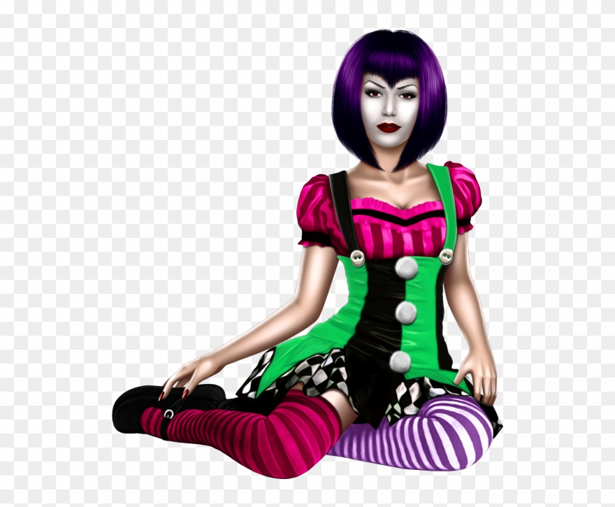 Clown Girl By Julia Fox - Red Fox Clipart