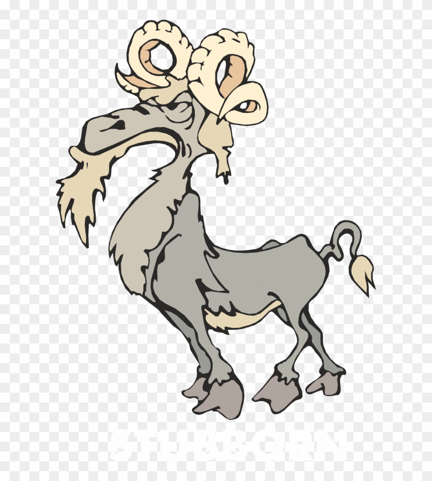 Stubborn Goat - Goat Clipart