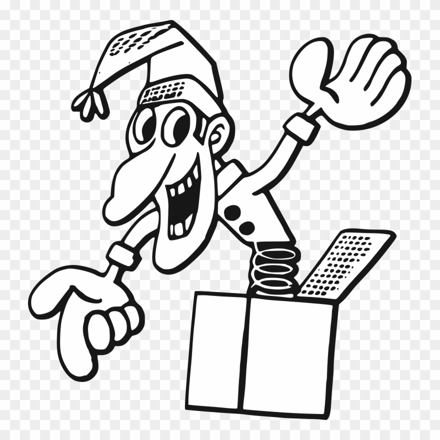 Medium Image - Jack In The Box Drawing Clipart