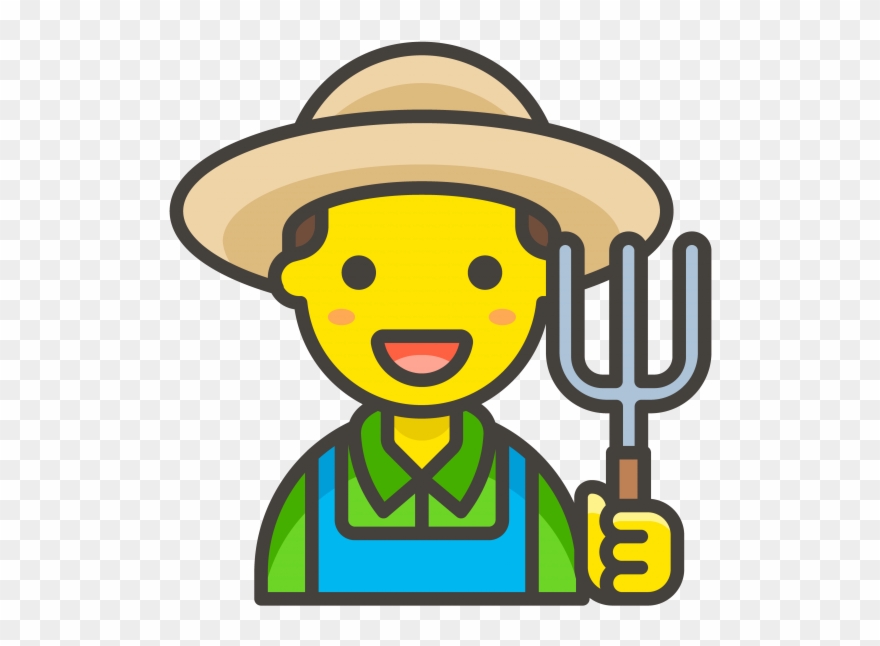 Download Man Farmer Emoji - Petani Icon Clipart (#2001615) - PinClipart