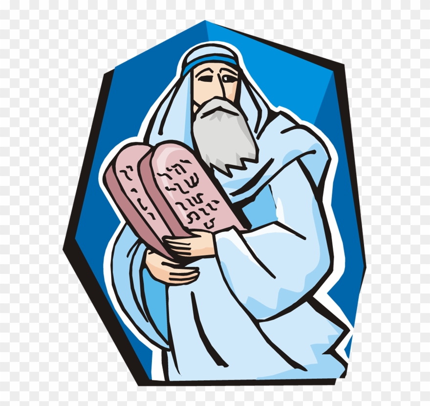 Moses 10 Cs - Moses Ten Commandment Cliparts - Png Download