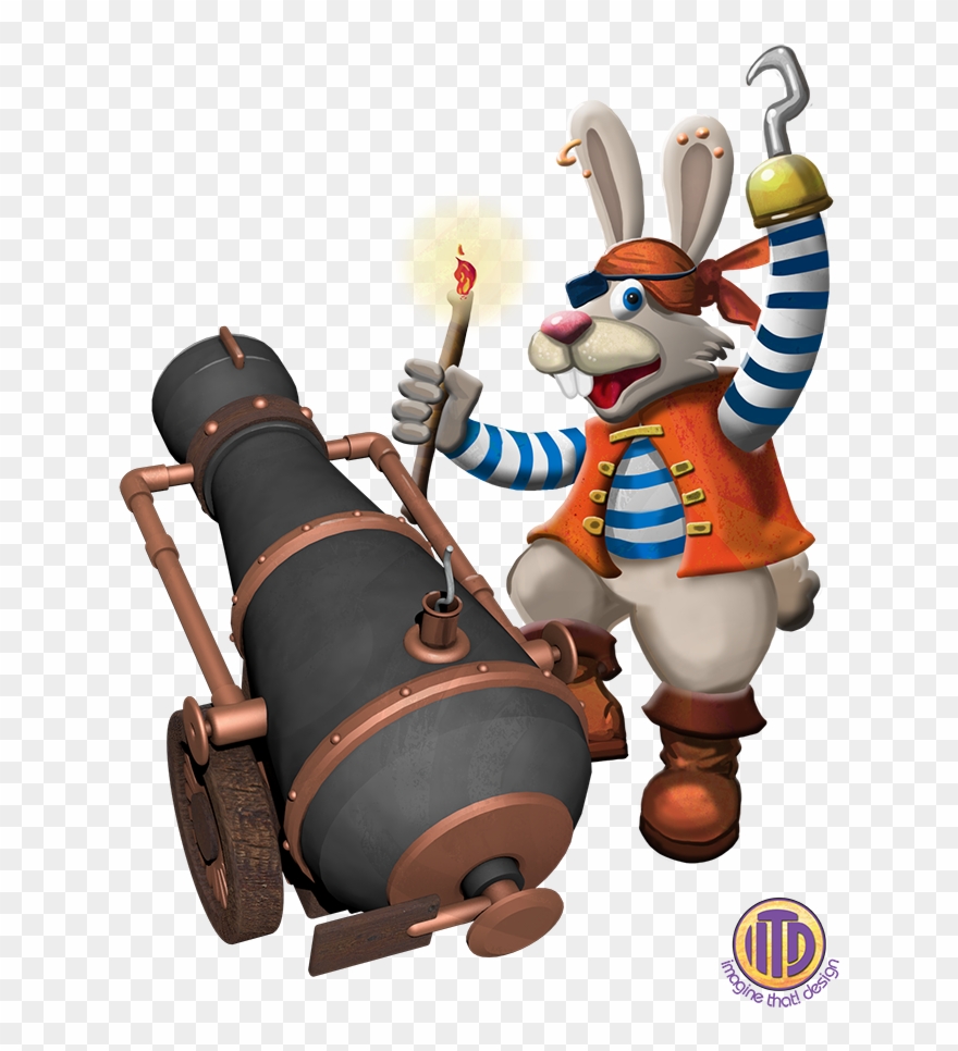 Mighty Pig Tug Characters, Illustration And Design - Art Clipart