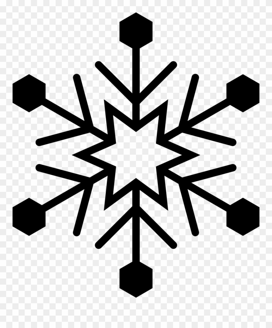 Svg Royalty Free Png Icon Free Download Onlinewebfonts - Snowflake Svg Clipart
