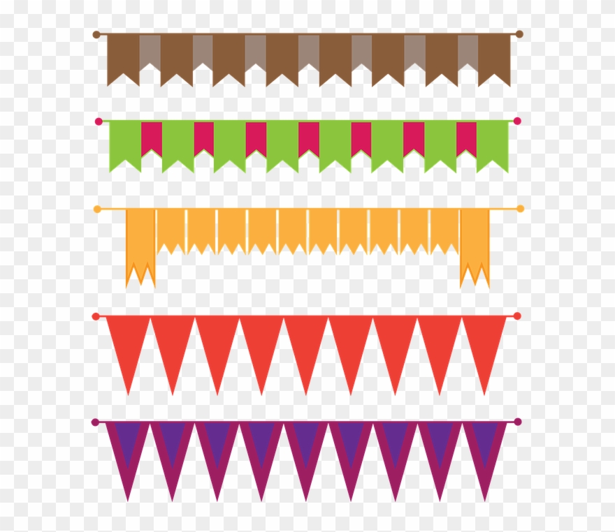 Banners, Borders, Flags, Frame Borders - รูป เส้น Png Clipart