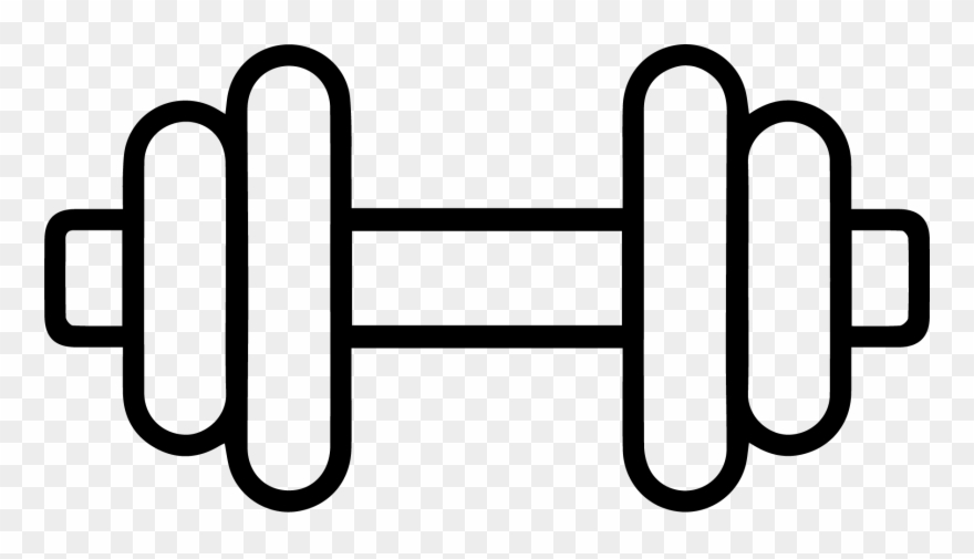 Dumbbell Alyson Osborn 2017 04 17t13 Icon Dumbbell Png White Clipart 2002350 Pinclipart