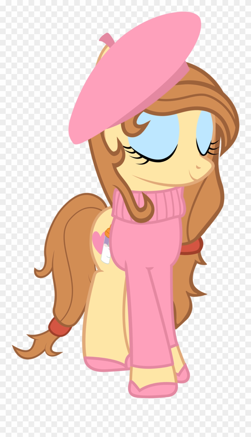 Cool77778, Beatnik, Beret, Clothes, Cutie Mark, Earth - My Little Pony Buttons Mom Clipart