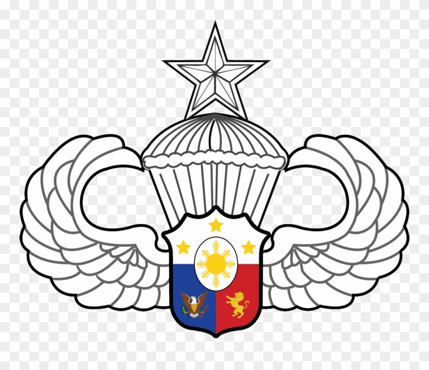 The Afp Parachutist Badge Senior - Philippine Military Airborne Logo Clipart