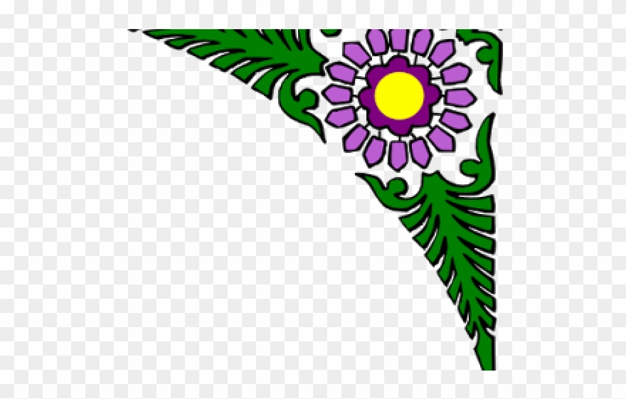 Flowers Clipart Corner - Flower Corner Borders - Png Download