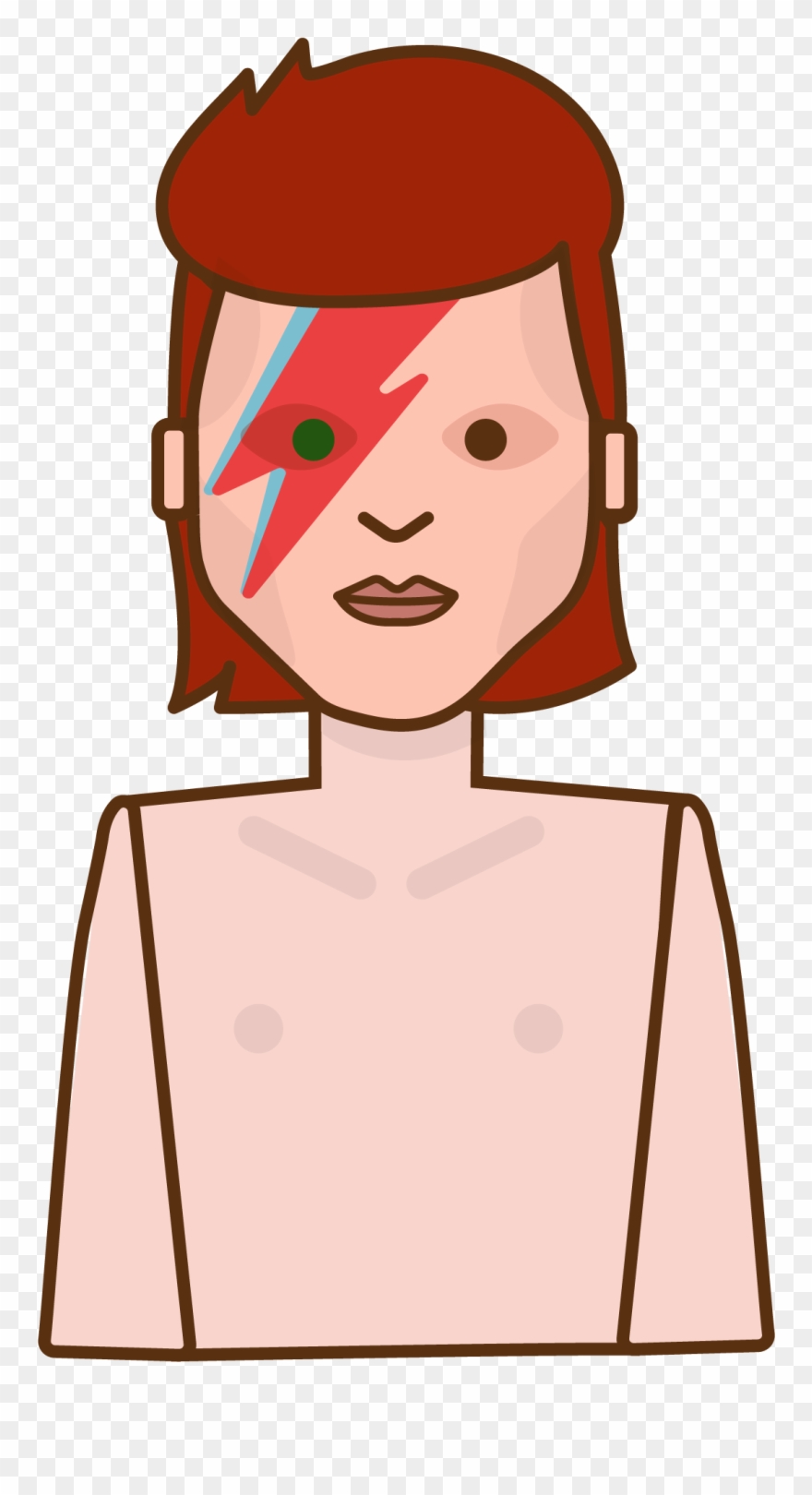 Free Clipart Baseball Cap With Jewish Star - David Bowie - Png Download