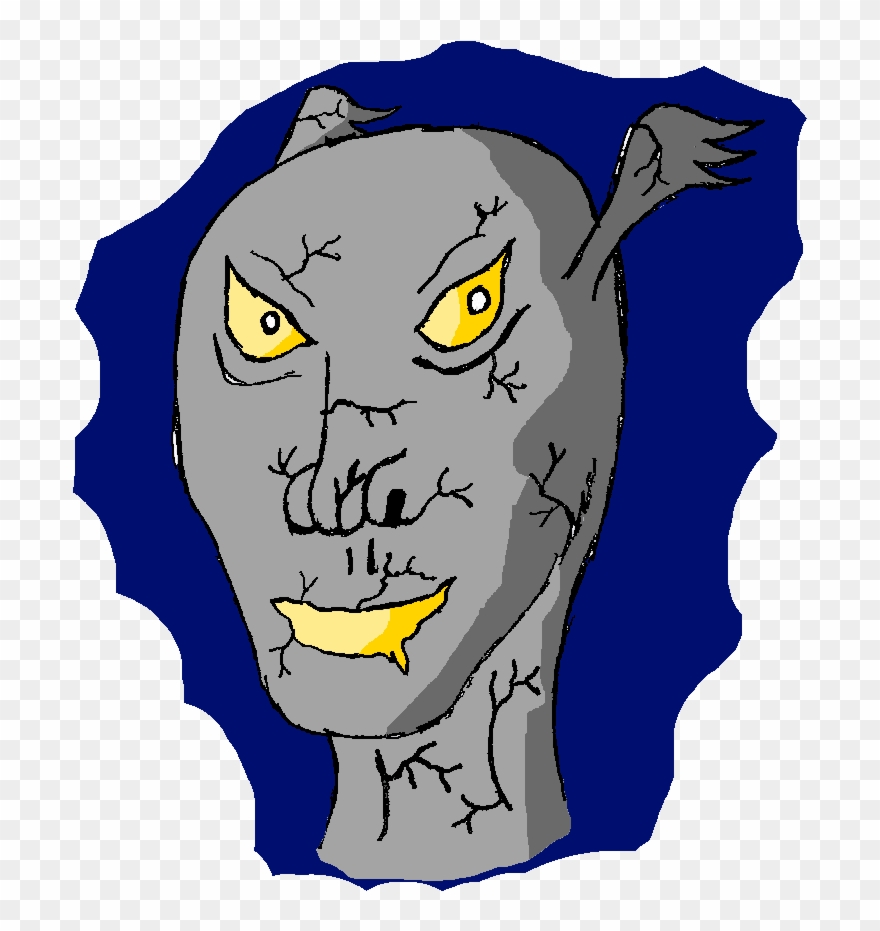 I Scraped My Stone Body Across The Rotten Wooden Wall, - Cartoon Clipart