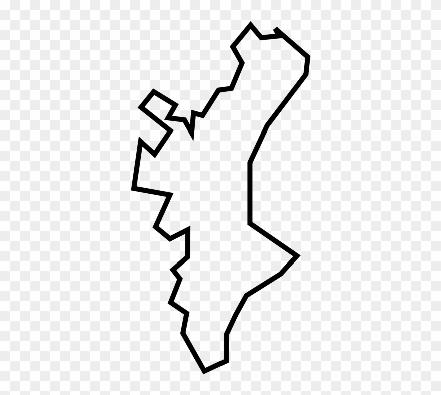 Valencia 01 Clip Art - Valencia Outline - Png Download