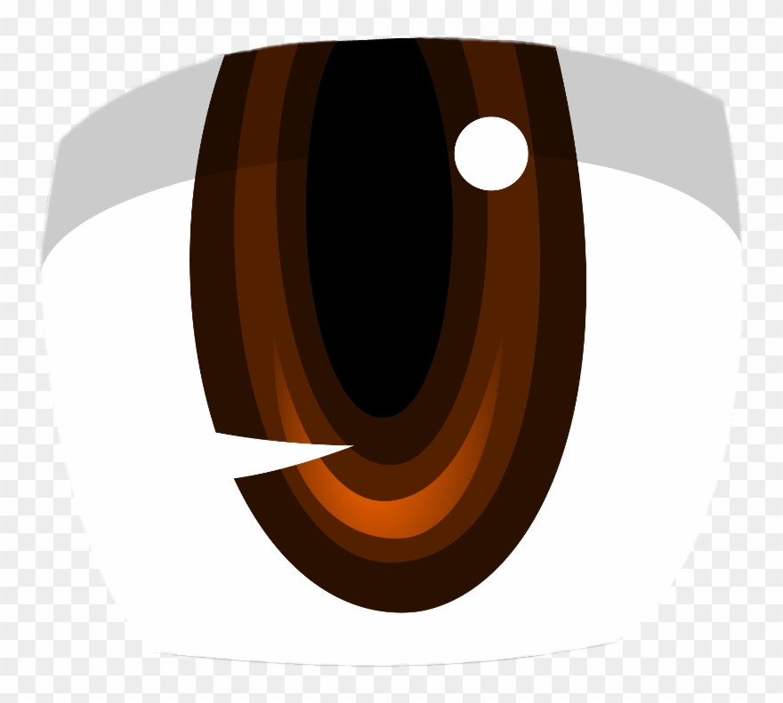 Brown Eyes Clipart Wide Eye - Anime Eye - Png Download