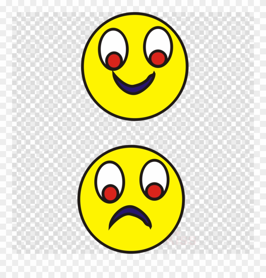 وجه حزين وسعيد Clipart Smiley Sadness Clip Art - Christmas Ornament Transparent Background - Png Download