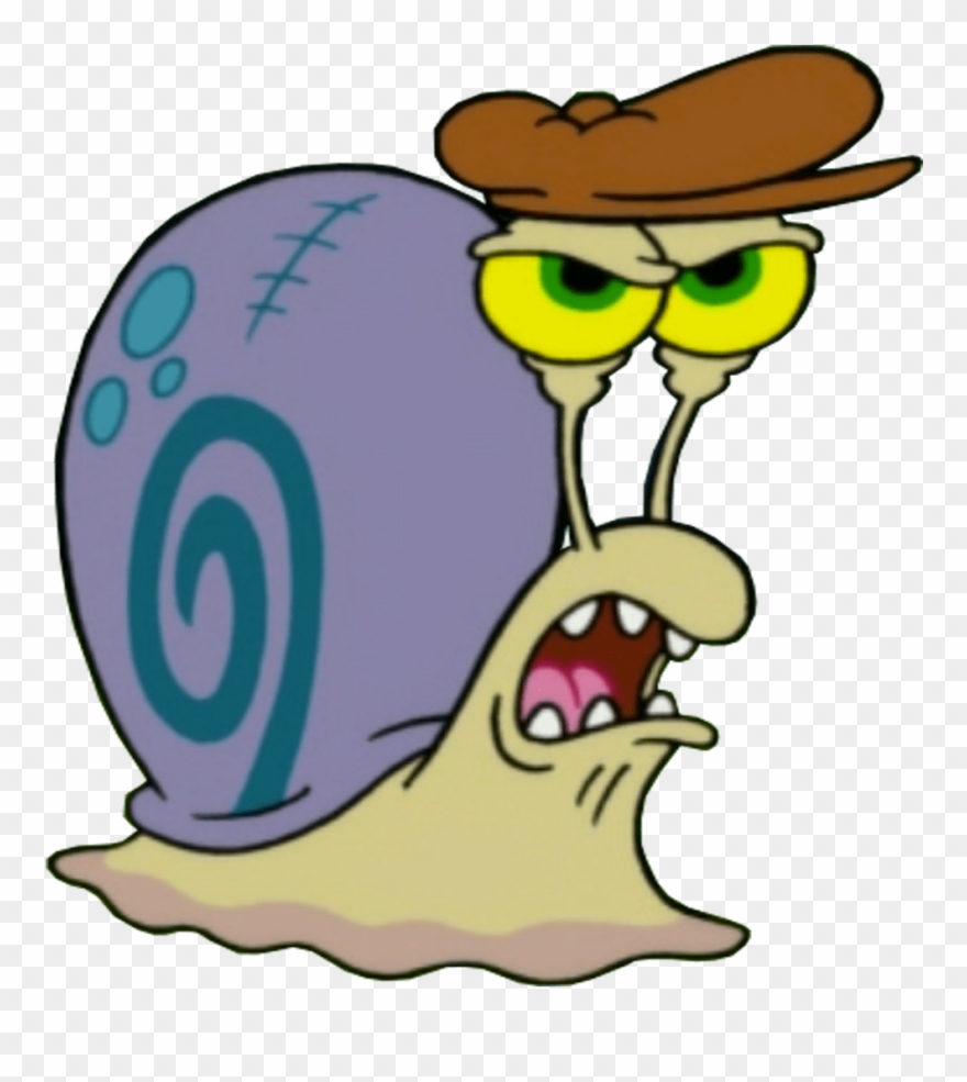Angry Snail Cartoon Clipart