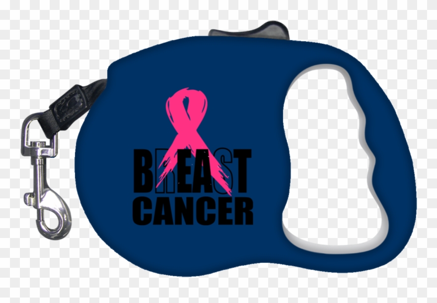 Beat Breast Cancer Retractable Dog Leash- Pets - Leash Clipart