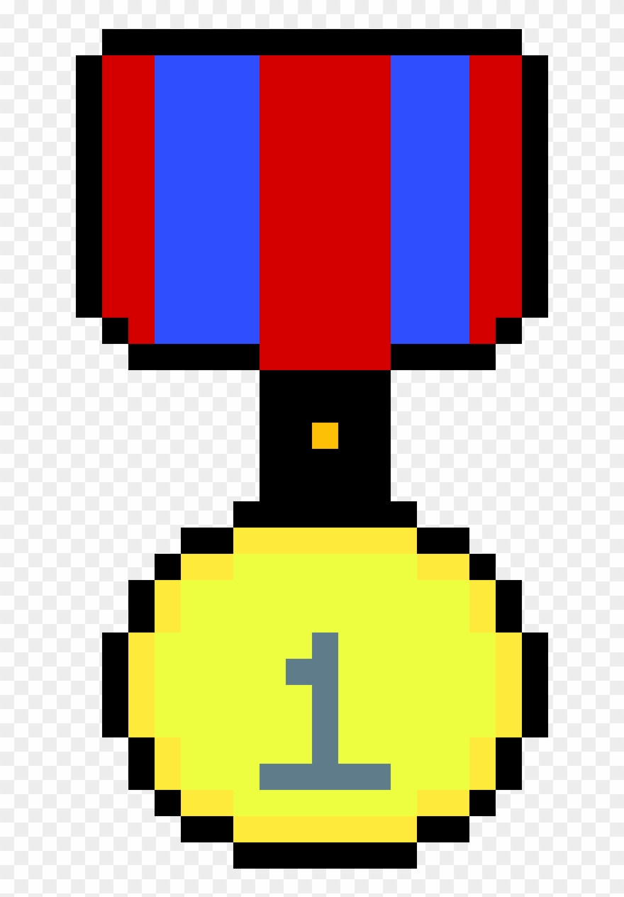 1st Place Medal - Koro Sensei Pixel Art Clipart