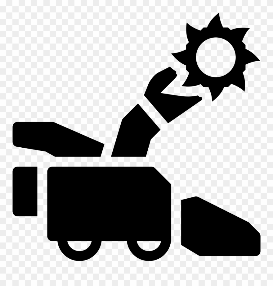 Continuous Miner Filled Icon - Starter Clipart