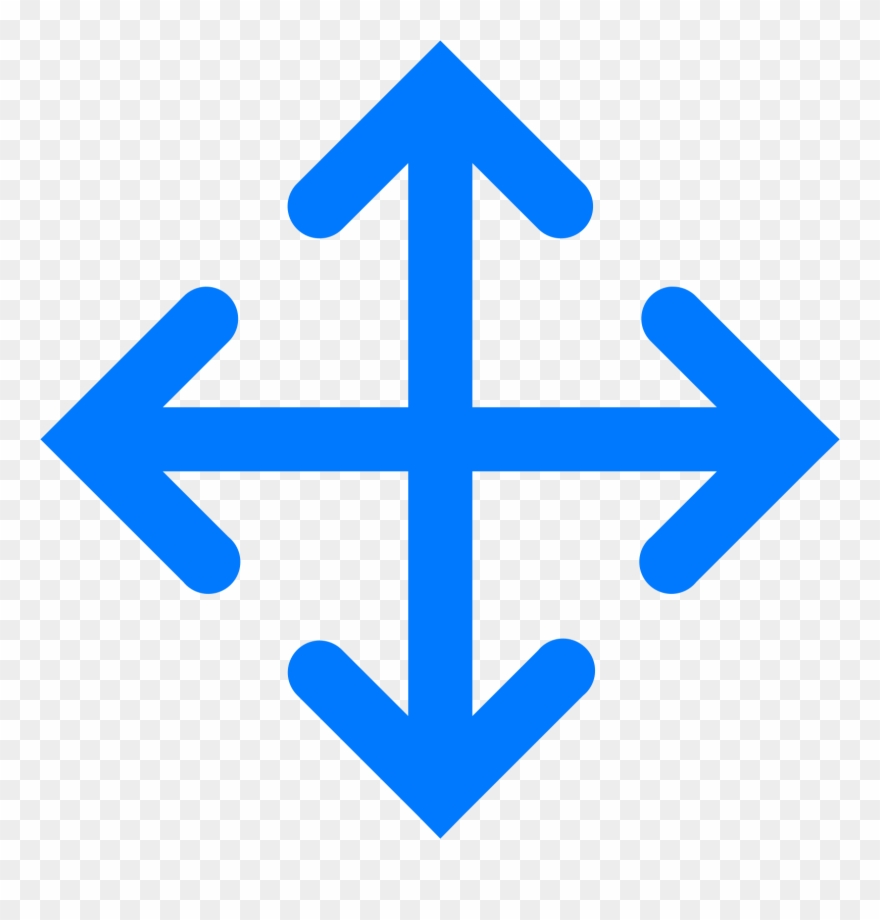 Four Way Arrow Icon Clipart