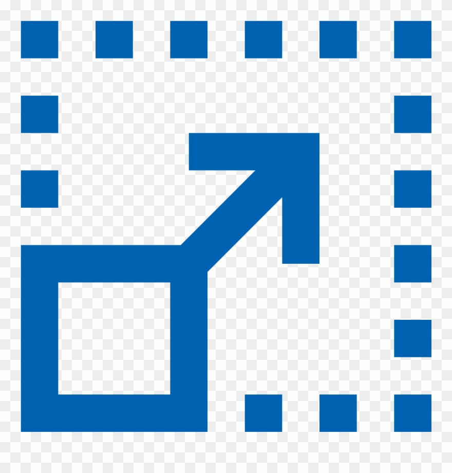 Resize Icon - Border Icon In Excel Clipart